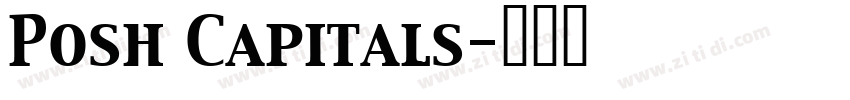 Posh Capitals字体转换